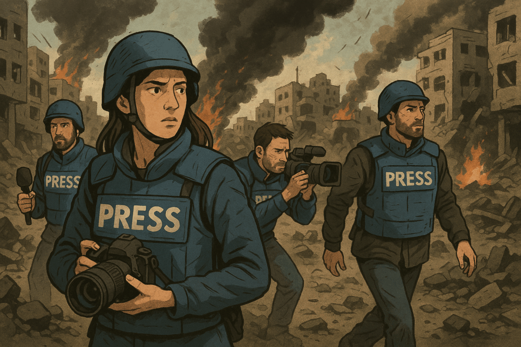 la presse à Gaza volontairement ciblée par Israel